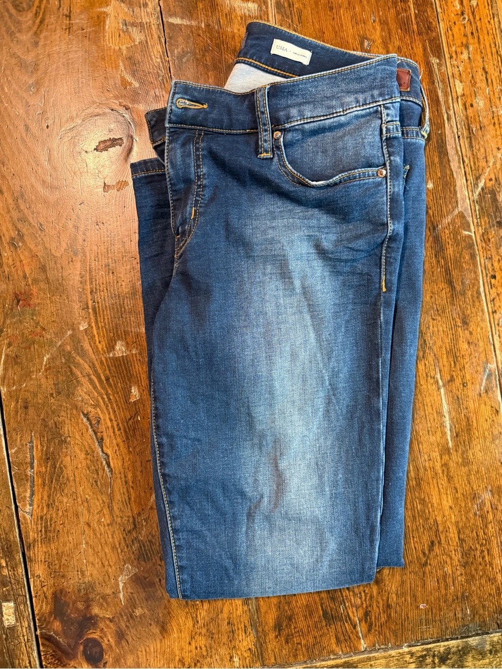 Jacob Davis Collection Women's Dark Wash Blue Denim Skinny Jeans Size 28